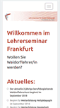 Mobile Screenshot of lehrerseminar-frankfurt.de